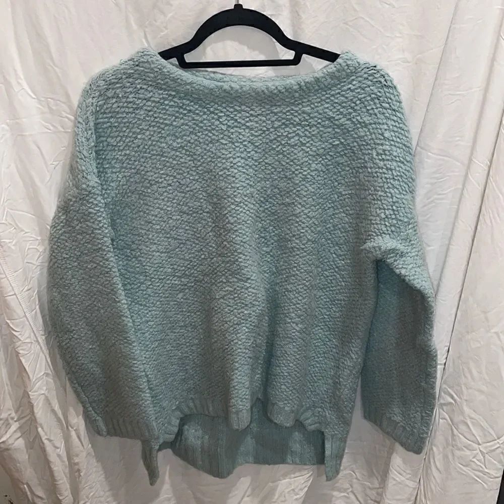 Aqua blue knit sweater Zara size M